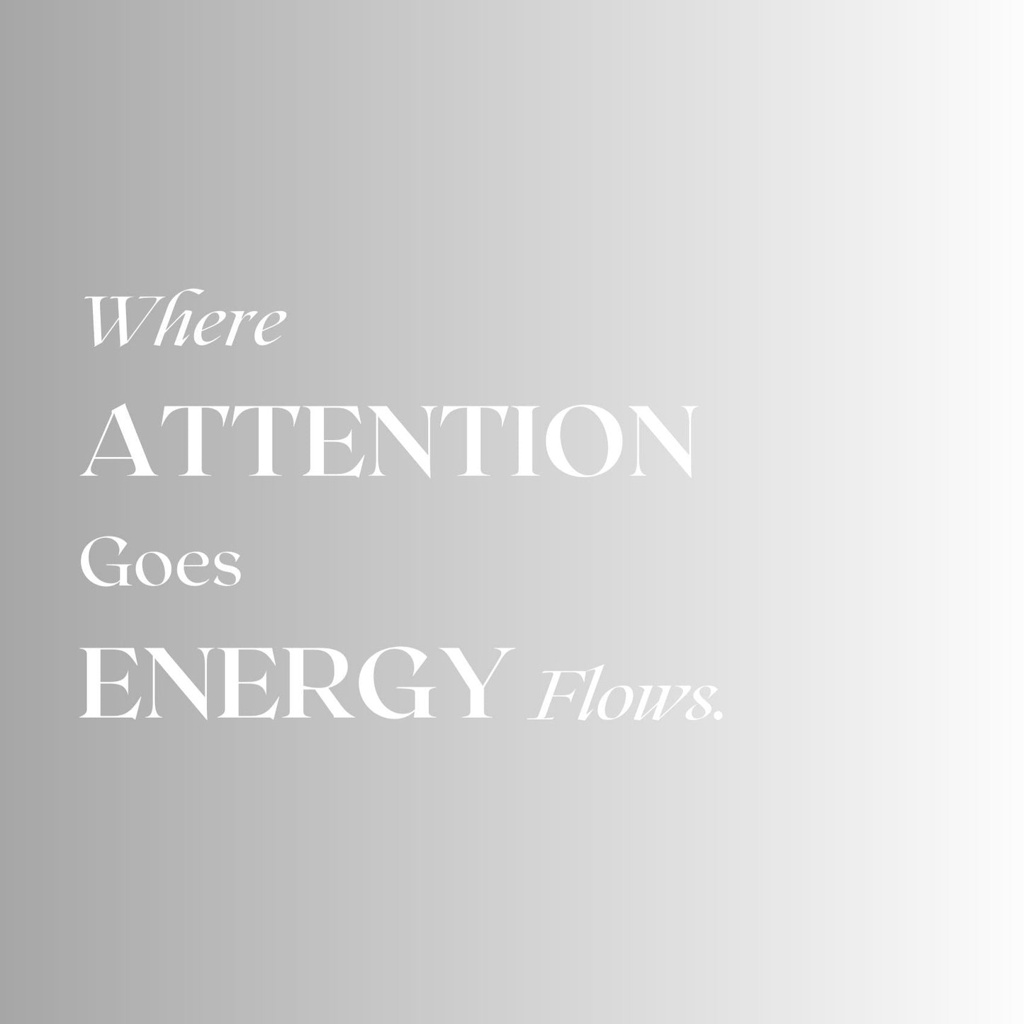 Hintergrund Laptop "Where Attention Goes Energy Flows"