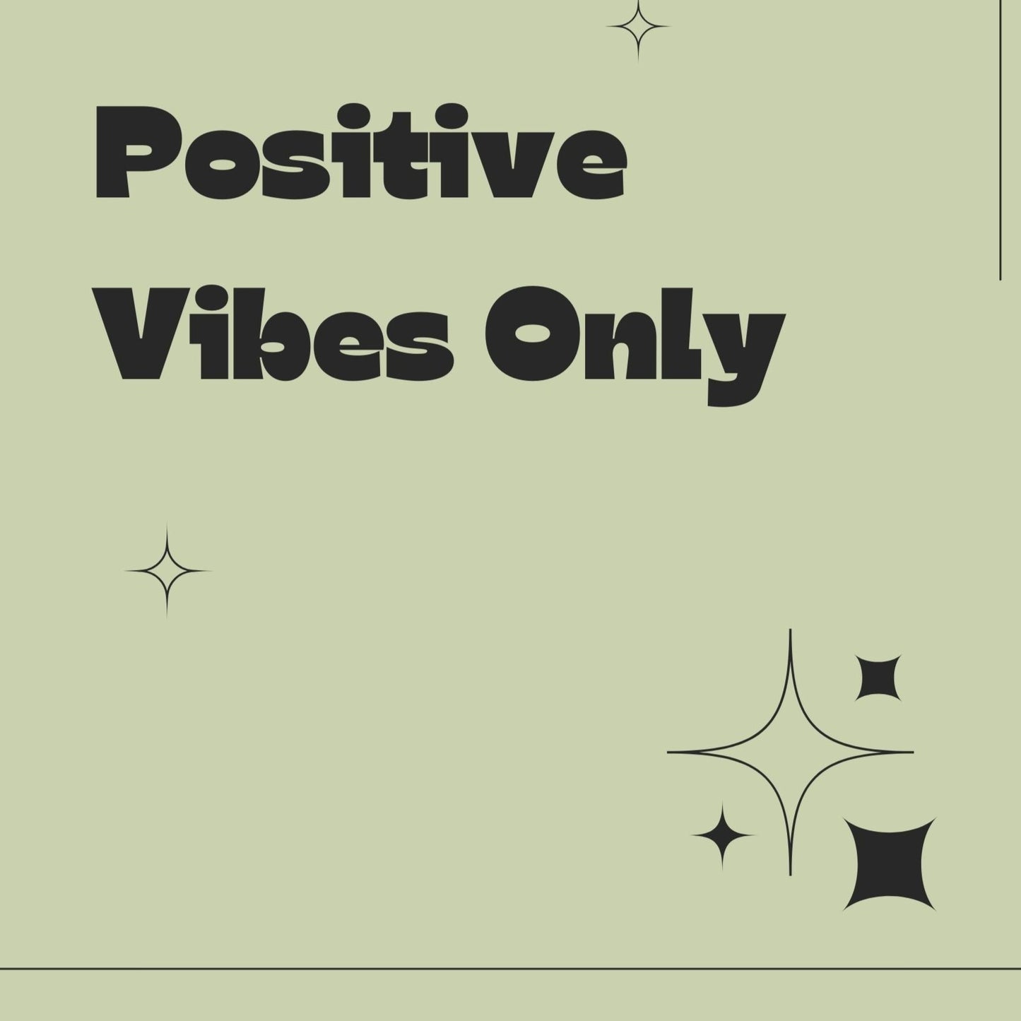 Hintergrund Tablet "Positive Vibes Only"