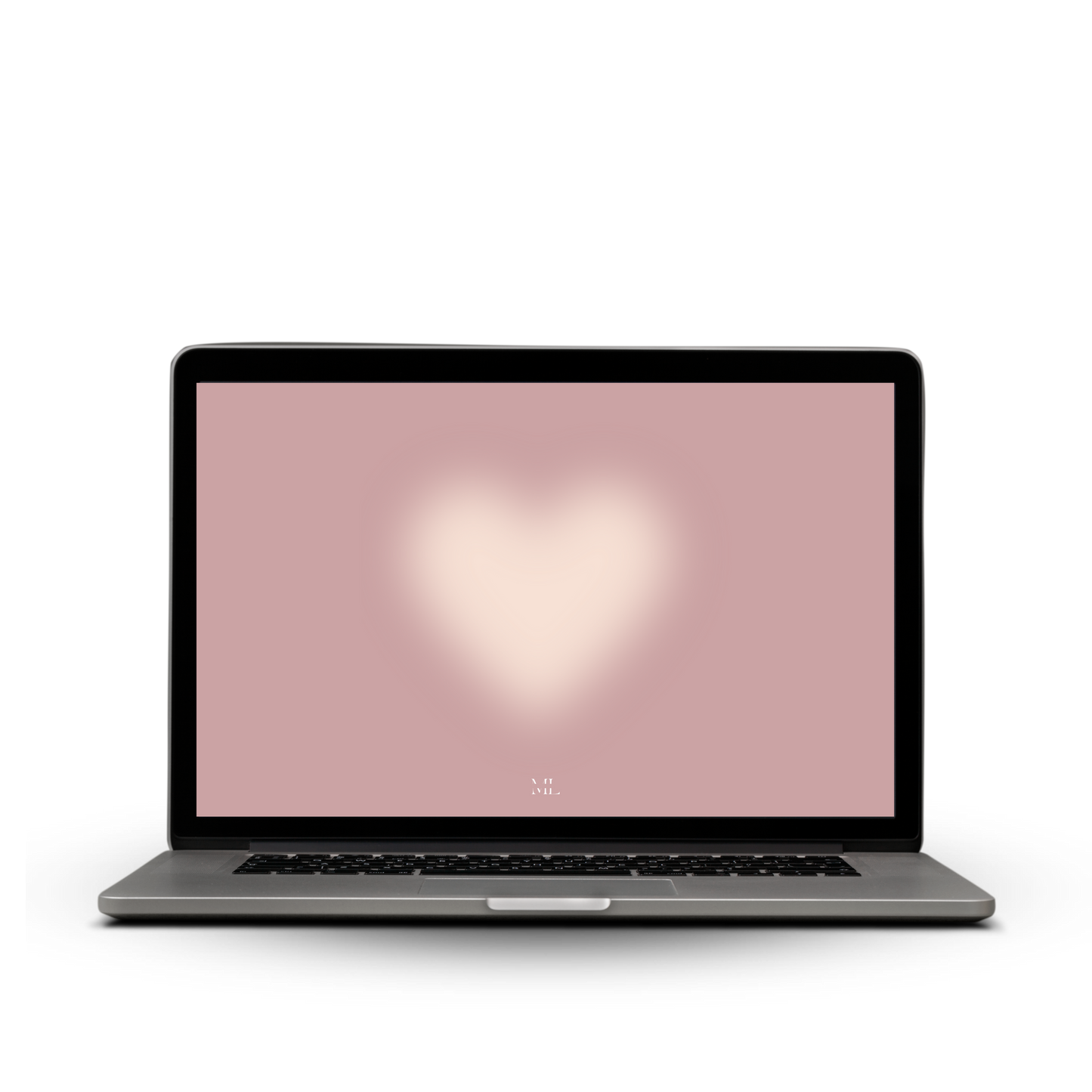 Hintergrund Laptop Herz rosa