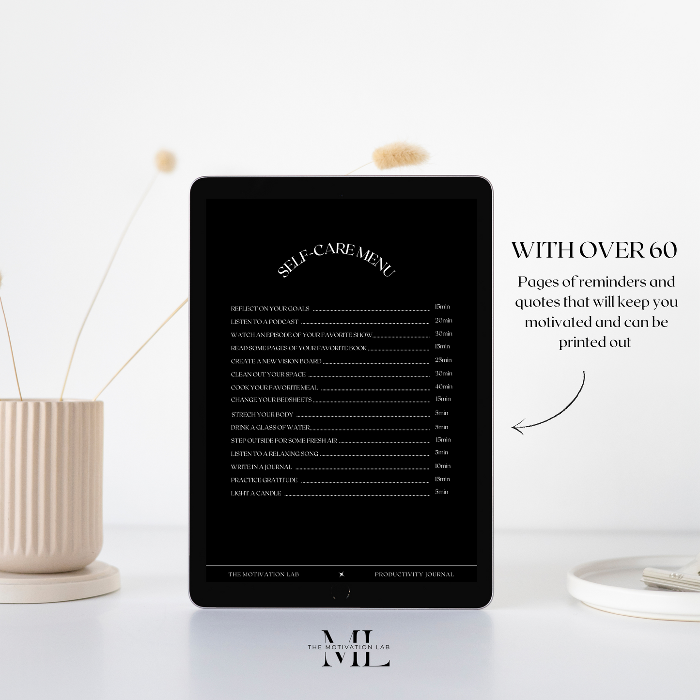 Productivity Journal DARK (Englische Version)
