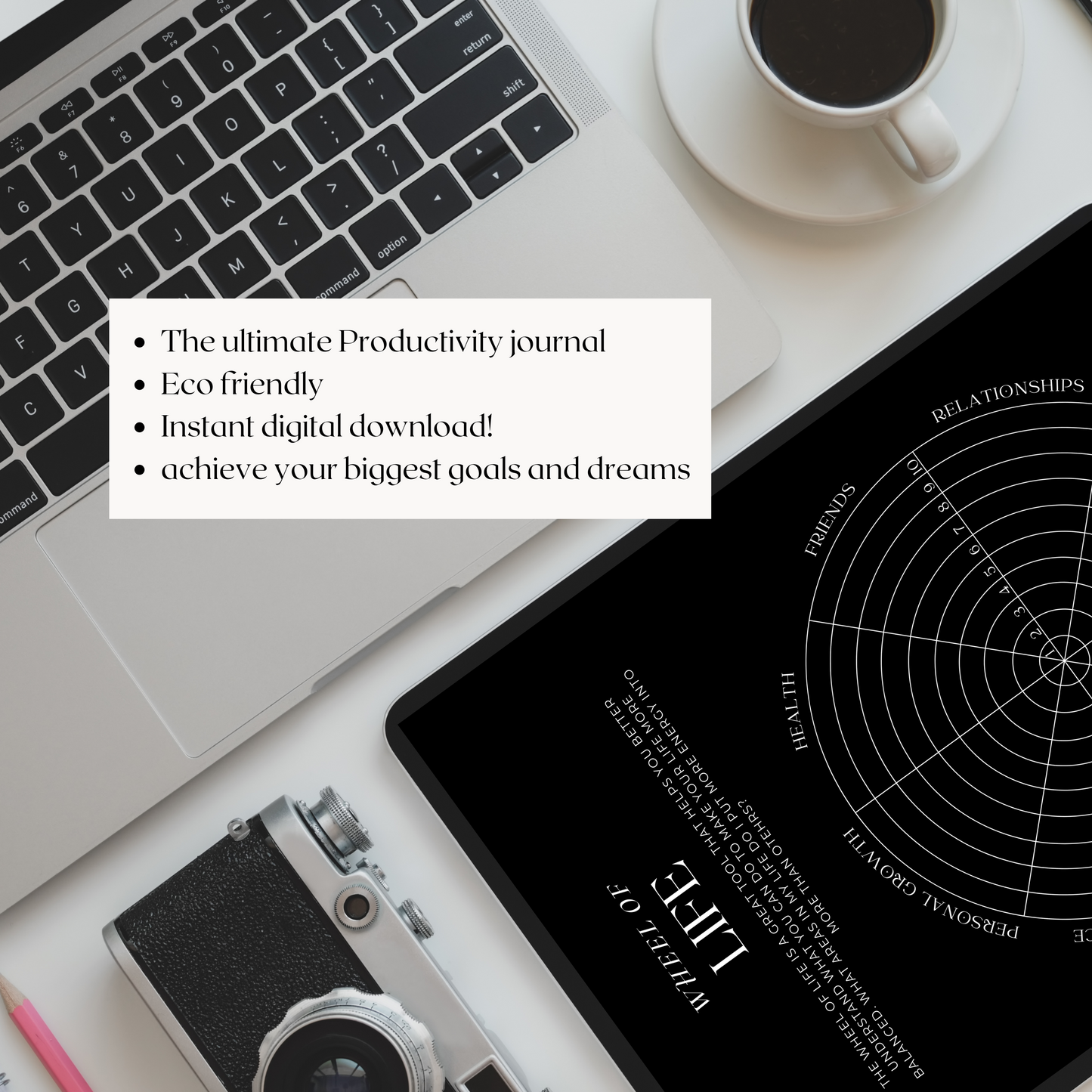 Productivity Journal DARK (Englische Version)