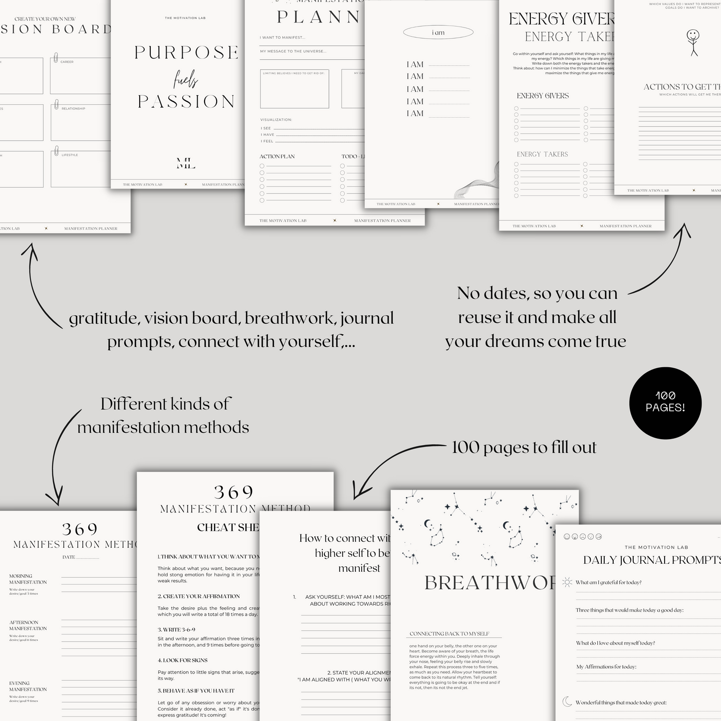 Manifestation Planner (Englische Version)
