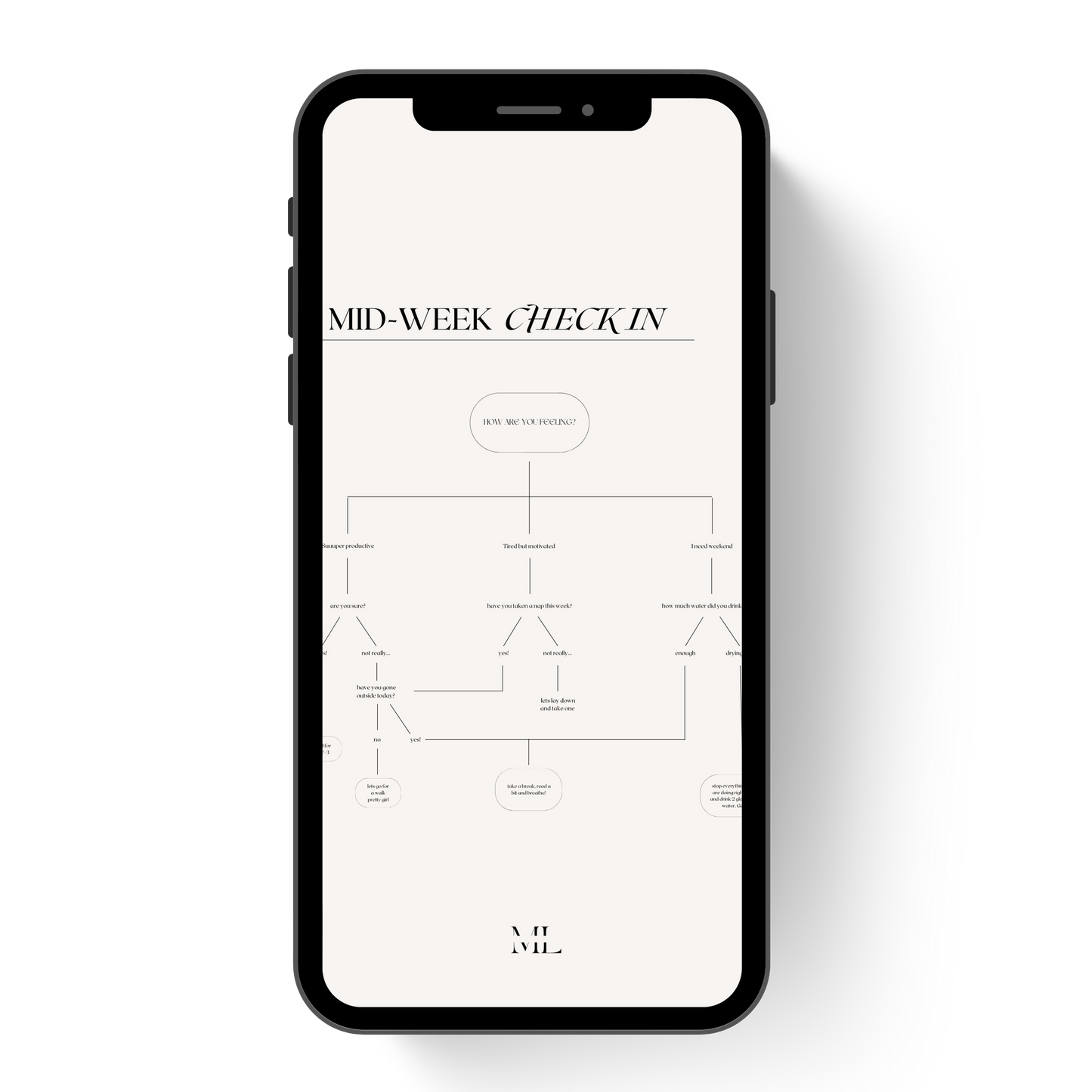Hintergrund Smartphone Mid-Week Check-In