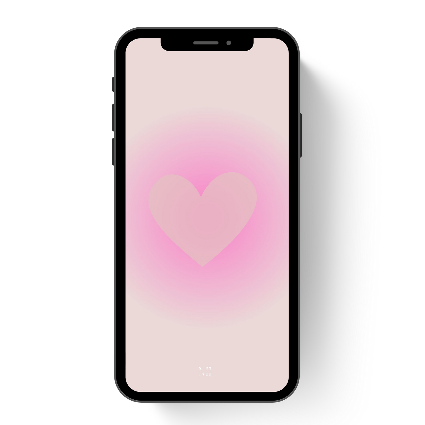 Hintergrund Smartphone Herz pink