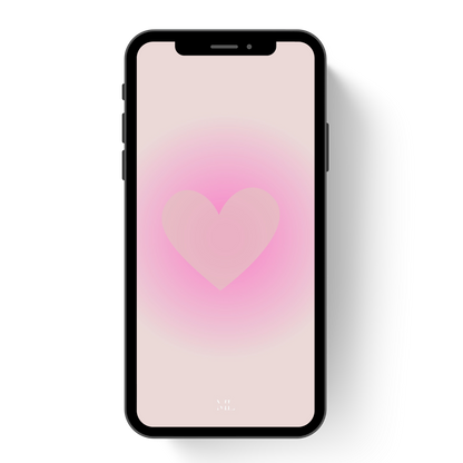Hintergrund Smartphone Herz pink