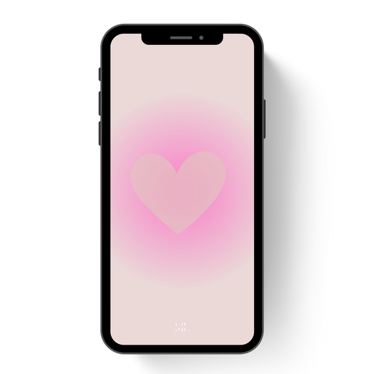 Hintergrund Smartphone Herz pink