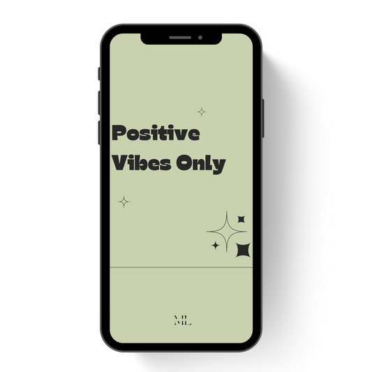 Hintergrund Smartphone Positive Vibes Only