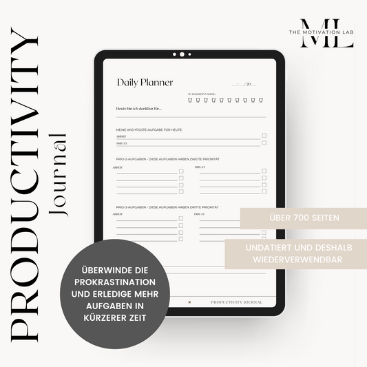 Productivity Journal (Deutsche Version)