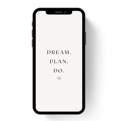 Hintergrundbild Smartphone Dream.Plan.Do