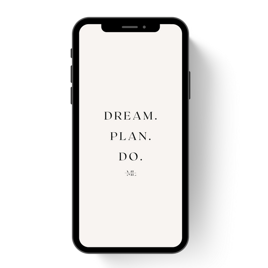 Hintergrundbild Smartphone Dream.Plan.Do