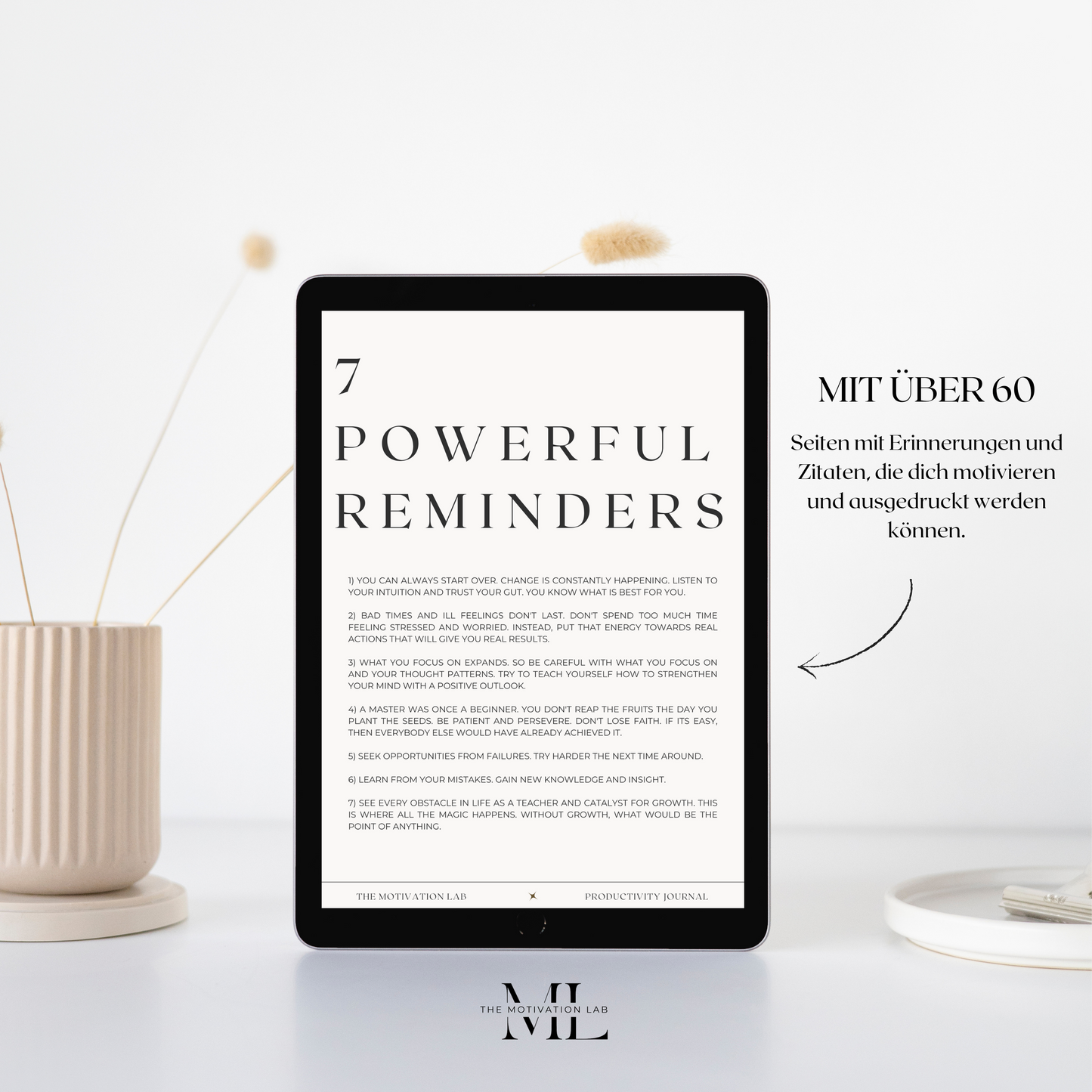 Productivity Journal (Deutsche Version)