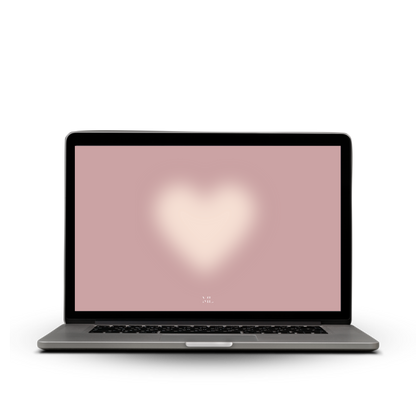 Hintergrund Laptop Herz rosa