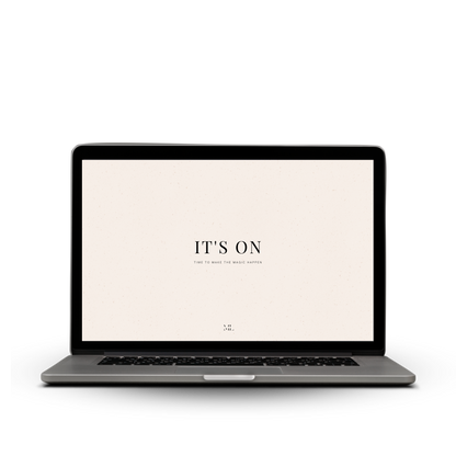 Hintergrund Laptop IT´S ON
