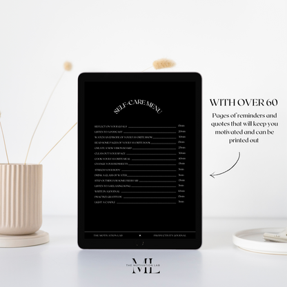 Productivity Journal DARK (Englische Version)
