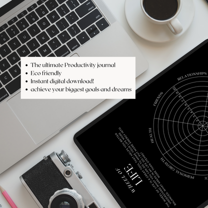 Productivity Journal DARK (Englische Version)