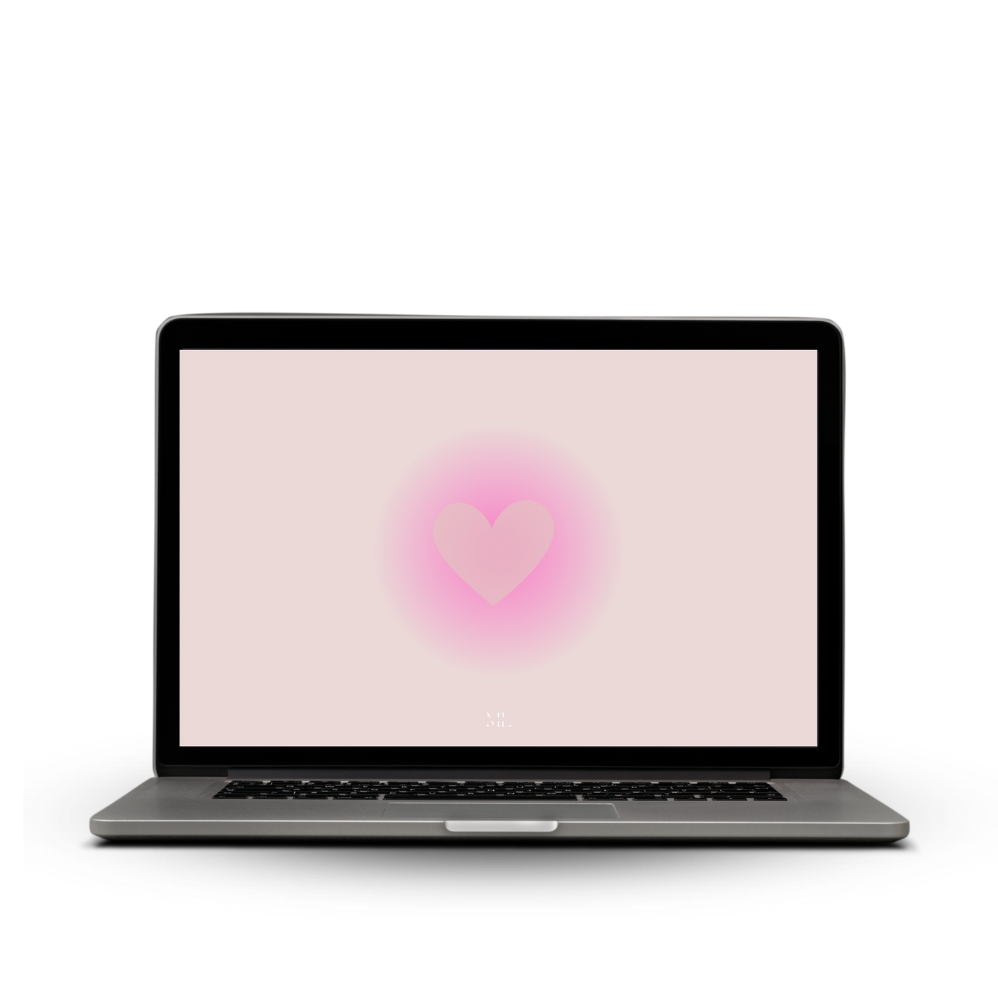 Hintergrund Laptop Herz pink