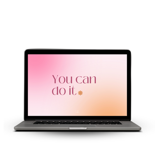 Hintergrund Laptop You can do it