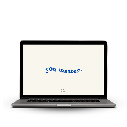 Hintergrund Laptop you matter