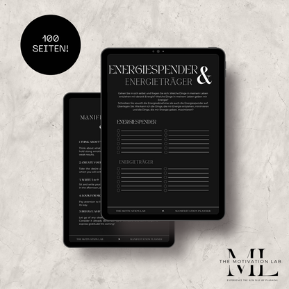Manifestation Planner DARK (Deutsche Version)