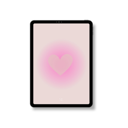 Hintergrund Tablet Herz pink