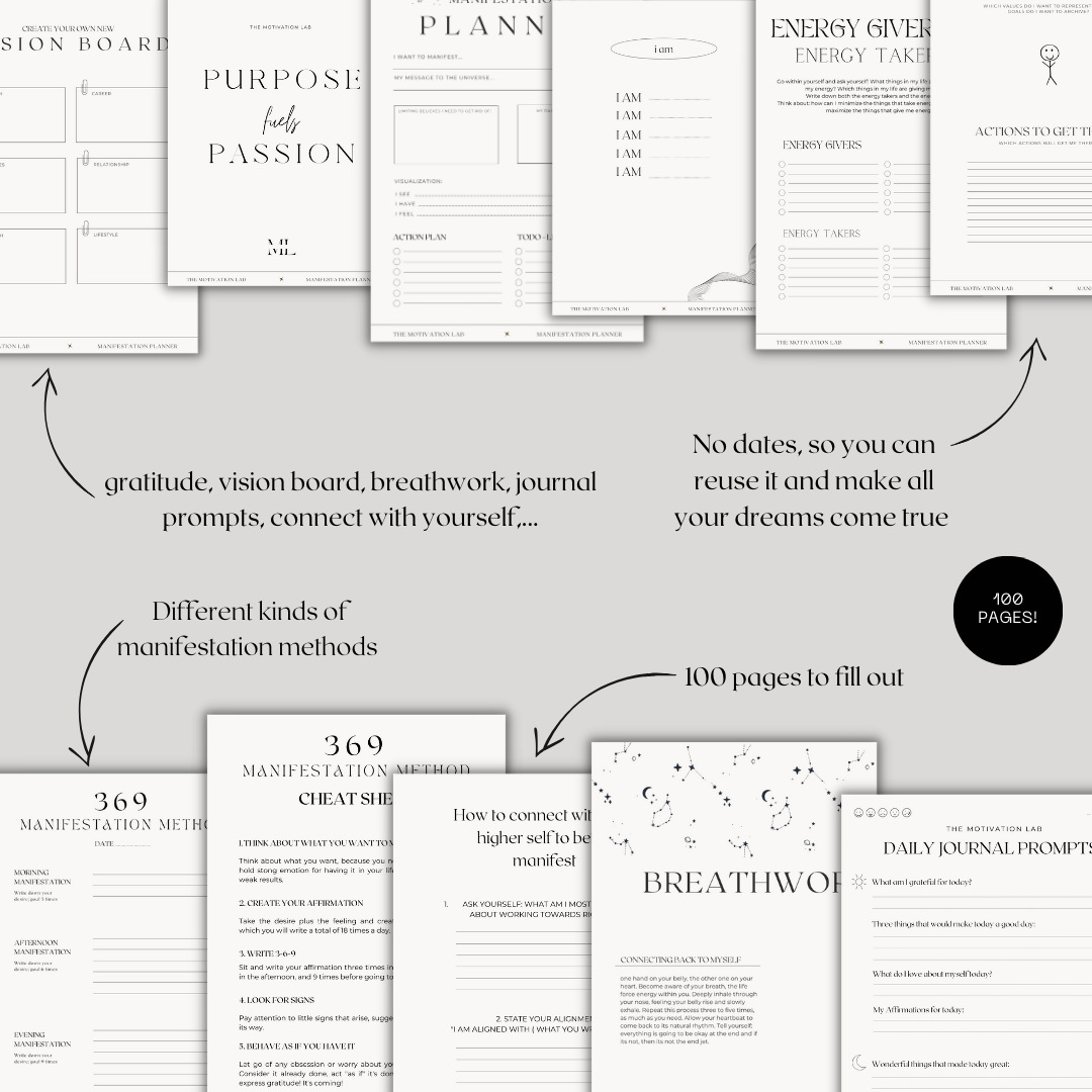 Manifestation Planner (Englische Version)