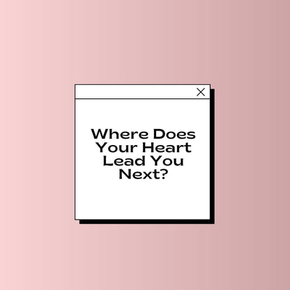 Hintergrund Laptop "Where does your heart lead you next?"