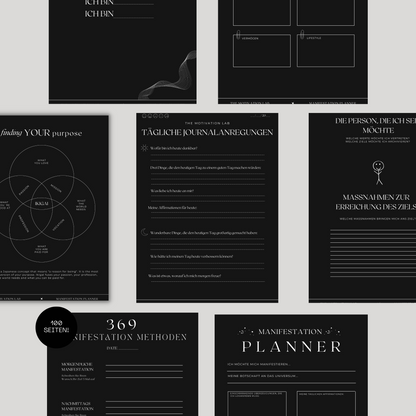 Manifestation Planner DARK (Deutsche Version)