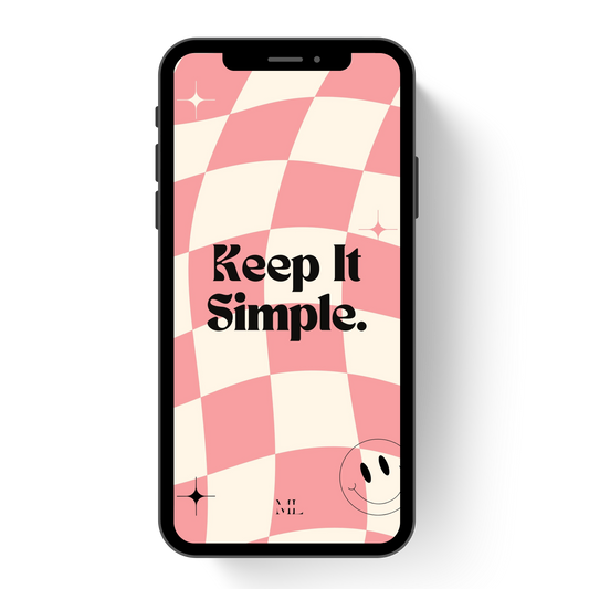 Hintergrund Smartphone Keep it Simple