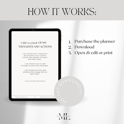 Manifestation Planner (Englische Version)