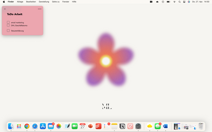 Hintergrund Laptop Blume