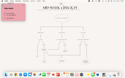 Hintergrund Laptop Mid-Week Check In