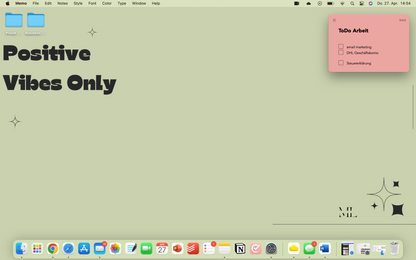 Hintergrund Laptop Positive Vibes Only