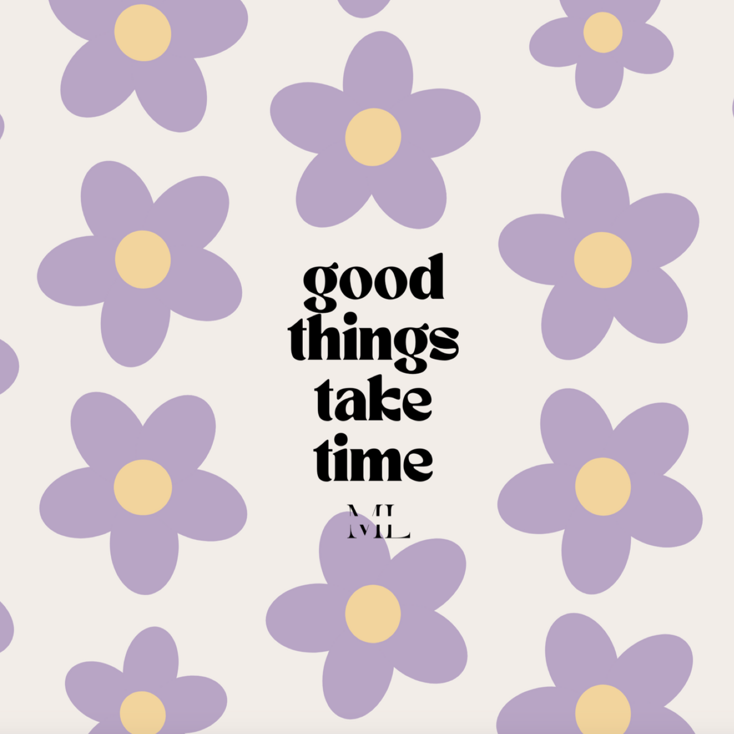 Hintergrund Tablet "good things take time"