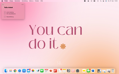 Hintergrund Laptop You can do it