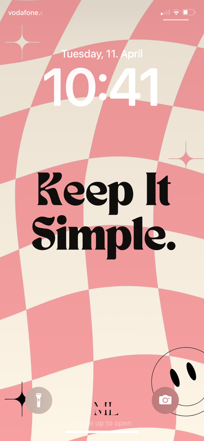 Hintergrund Smartphone Keep it Simple