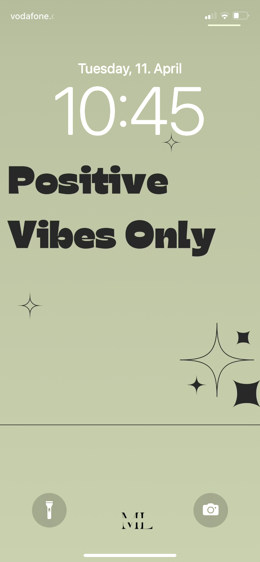 Hintergrund Smartphone Positive Vibes Only