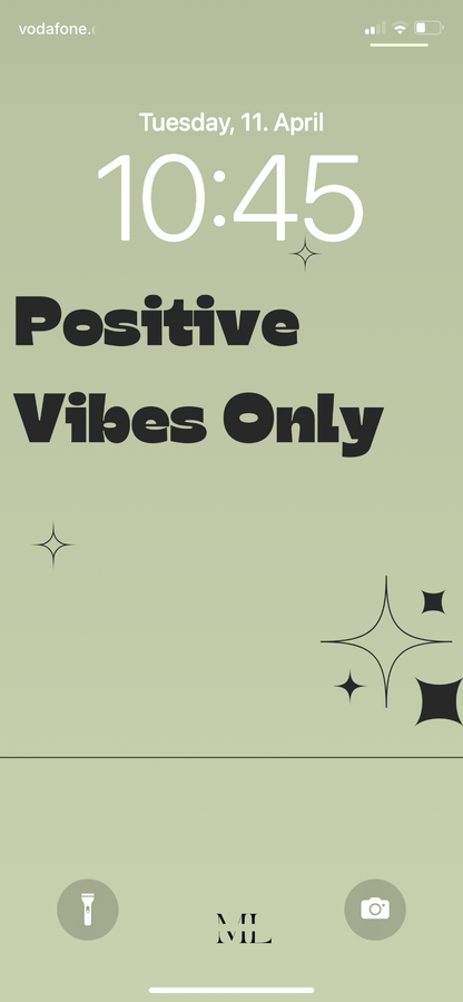 Hintergrund Smartphone Positive Vibes Only