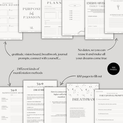 Manifestation Planner (Englische Version)