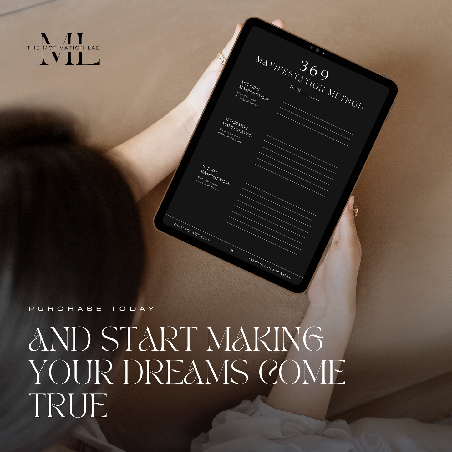 Manifestation Planner DARK (Englische Version)