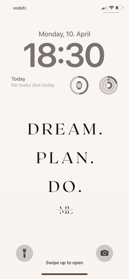 Hintergrundbild Smartphone Dream.Plan.Do